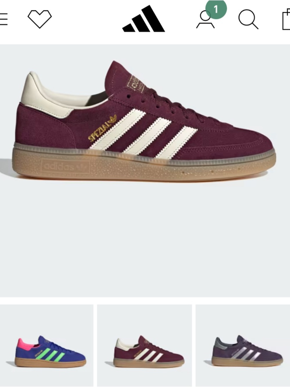 adidas Handball Spezial Suede Sneaker - Burgundy & Cream